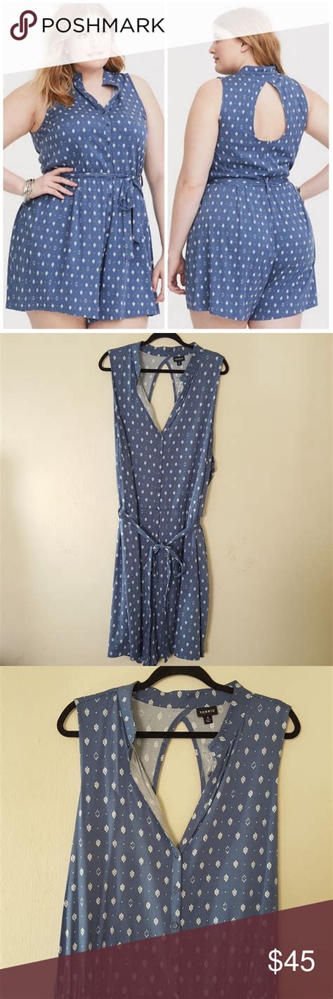 Boho Blue Lkat Challis Romper Lightweight And Stylish