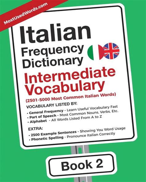 Italian English Italian Frequency Dictionary Intermediate Vocabulary