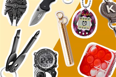 Cool Keychains For Men Edc Gear Pocketknives Flashlights