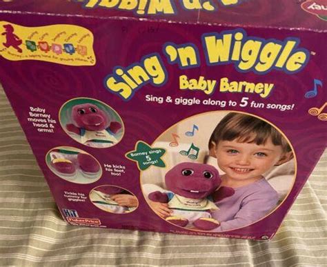 Sing N Wiggle Baby Barney Plush Doll New Rare Oop 3938328998
