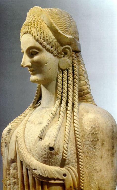 Kore From The Acropolis Archaic Period 600 480 Bce The Kouros And