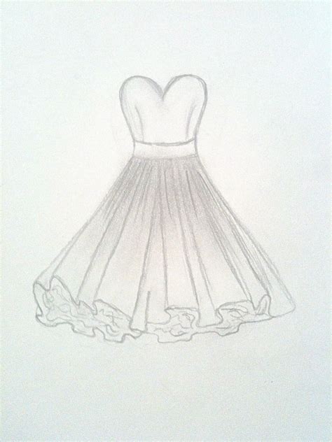 Simple Drawing Of Dress Design