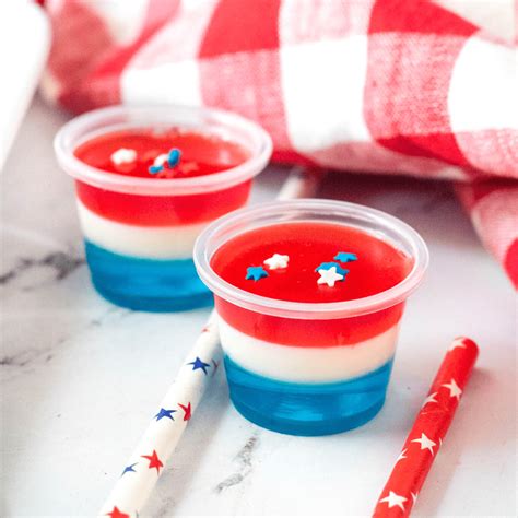 Red White And Blue Jello Shots With Vodka The First Year