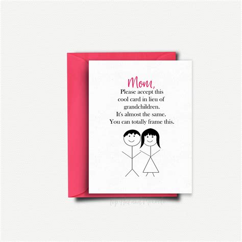 Mothers Day T Mothers Day Card Funny Mothers Day From Daughter Handmade Card T For Mom