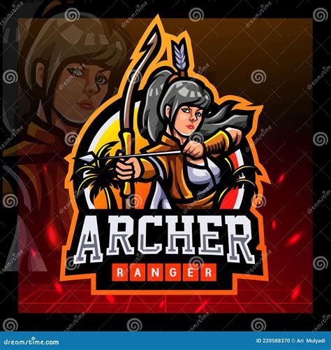 Archer Mascot Esport Logo Design Stock Vector Illustration Of Archer