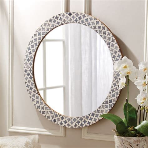 Slate Quatrefoil Wall Mirror Burke Decor