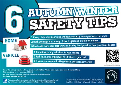 Basildon Council Partnership Issue Top Safety Tips This Autumn