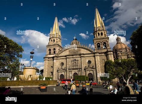 Cathedral Catedral De Guadalajara On The Plaza De Armas Guadalajara