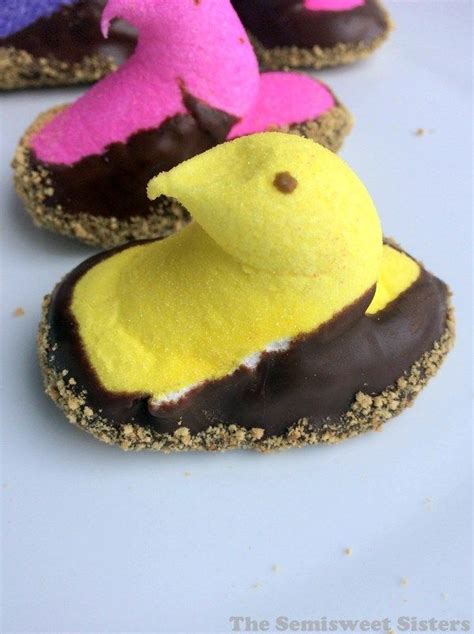 S’mores Dipped Easter Peeps Recipe Peeps Recipes Easter Cakes Easter Recipes
