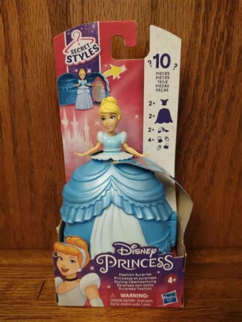 Disney Princess Cinderella Fashion Surprise 10 Piece Secret Styles Hasbro £937 Picclick Uk