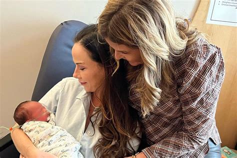 Barbara Bush Cuddles With Baby Daughter Cora In First Photos