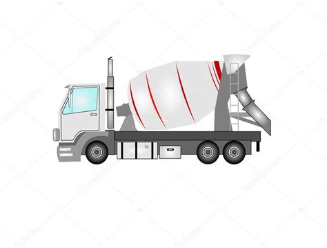 Detailed Cement Mixer Truck Premium Vector In Adobe Illustrator Ai
