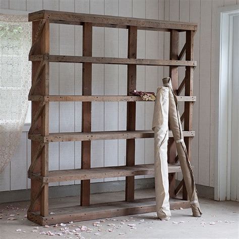 Reclaimed Pine Wood Bookshelf With Distressed Finish Rachel Ashwell