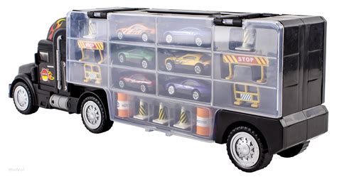Transport Semi Truck Matchbox Car Carrier Truck Toy Boys Large 28