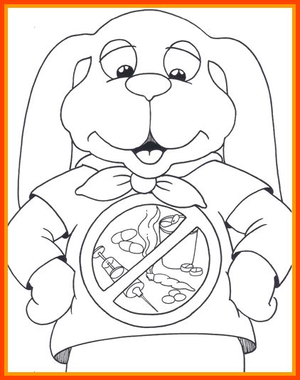 Say No To Drugs Free Coloring Pages