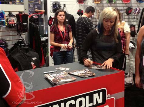 Jessi Combs Jessi Combs At The Lincoln Welder Booth In Las Flickr