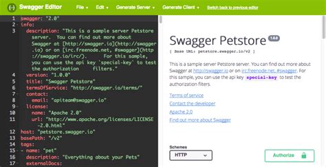 Swagger Editor Create A Definition Blazemeter By Perforce