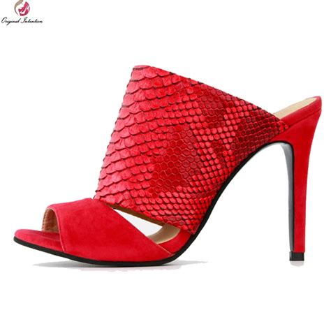 Original Intention Super Elegant Women Sandals Fashion Peep Toe Thin High Heels Slide Stylish