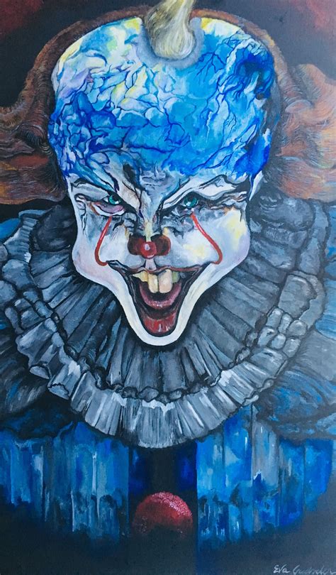 Original Pennywise Painting Selling On Etsy Pennywise Painting