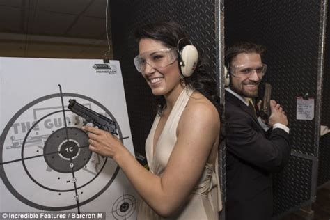 Shotgun Wedding Couples Tie The Knot In Las Vegas Holding A Firearm Before Enjoying Private Vip