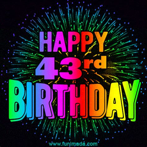 Happy 43rd Birthday Animated S