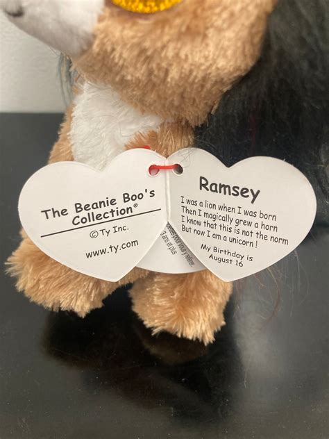 Ramsey 2018 Ty Beanie Boo 6 Unicorn Lion Mwmt Cute Etsy