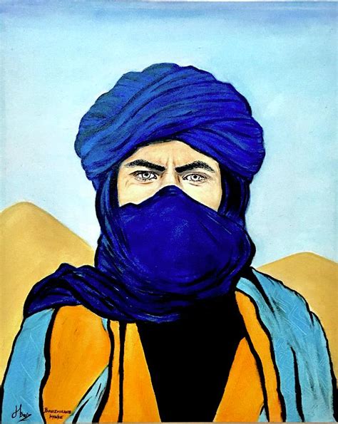 The Man Of Desert Painting By Hbouiz Fine Art America