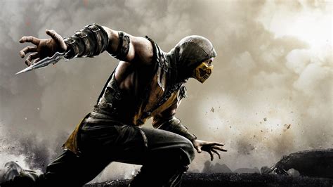 Скачать обои Mortal Kombat X Scorpion на рабочий стол