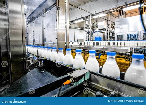 Milk Production At Factory Stock Image Image Of Liquid 117719981