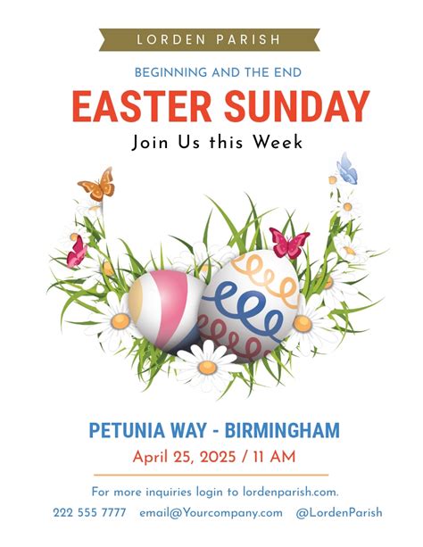 Easter Flyer Templates In Microsoft Word Doc