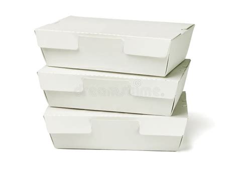 Takeaway Cardboard Food Boxes Stock Photo Image Of Fastfood Doggy