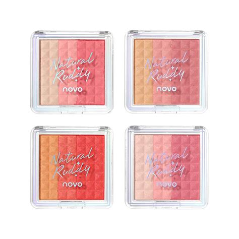 New 3 Color Face Blusher Gradient Blush Palette Long Lasting Waterproof