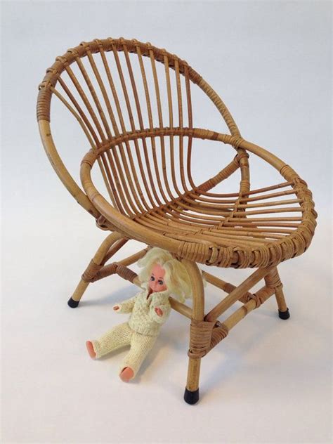 Vtg Cute Toddlers Chair Rattan Bamboo Frame Rohe Etsy