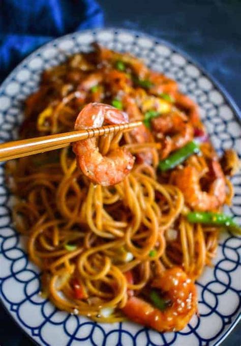 Restaurant Style Shrimp Chow Mein Recipe 7 Easy Ingredients Swap