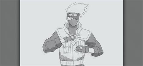 How To Draw Kakashi From Naruto Drawing And Illustration Wonderhowto
