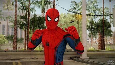 Gta Sa Spiderman Mod Cleo - Spiderman Homecoming Skin v1 para GTA San Andreas
