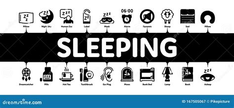sleeping time devices minimal infographic banner vector stock vector illustration of plugs