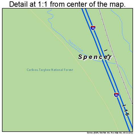 Spencer Idaho Street Map 1675970