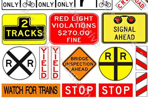 Highway And Roadway Signs For Travel Theme Journals Party Etsy