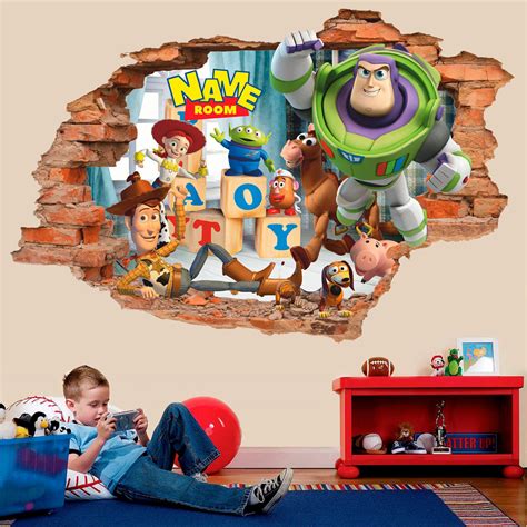 Toy Story 3d Wall Decal Personalized Wall Sticker Removable Vinyl