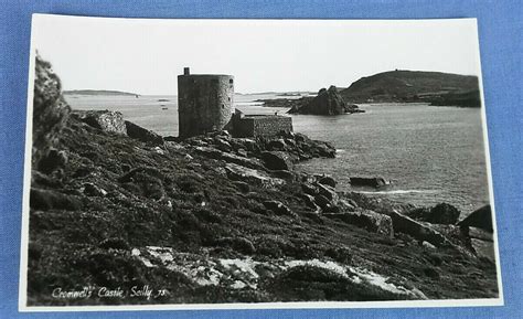 Vintage Real Photo Postcard Cromwells Castle Scilly Isles A1a Europe