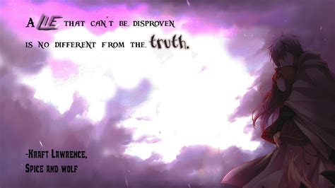 Quote Spice And Wolf Lawrence Kraft Anime Artwork Typography