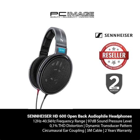 Sennheiser Hd Open Back Audiophile Headphones Black Pc Image