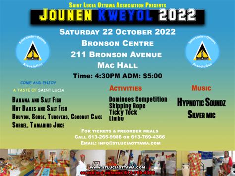 Ottawas Jounen Kweyol 2022 Saint Lucia Ottawa Association