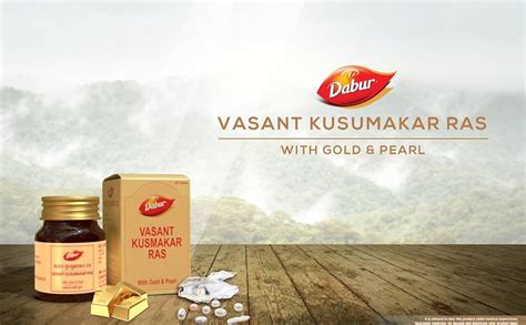 Buy Dabur Ayurveda Vasant Kusumakar Ras With Gold And Pearl 100 Tablets Online At Low Prices