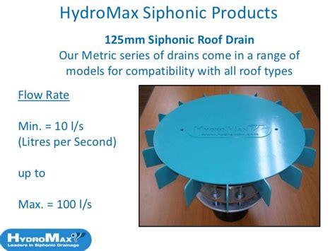 Hydromax™ Siphonic Syphonic Roof Drainage