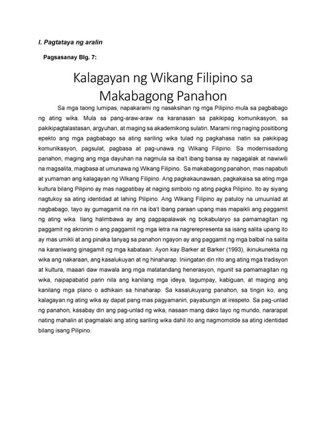 Ano Ang Naging Kalagayan Ng Wikang Tagalog Noong Panahon Ng Mobile