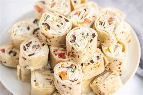 Super Easy Veggie Pinwheels With Cream Cheese Recipe Easy Veggie Cream Cheese Pinwheels Food