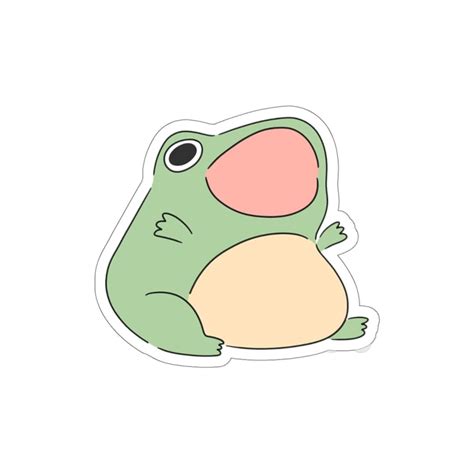 Fat Frog Sticker Animal Sticker Frog Sticker Cute Sticker Tiktok