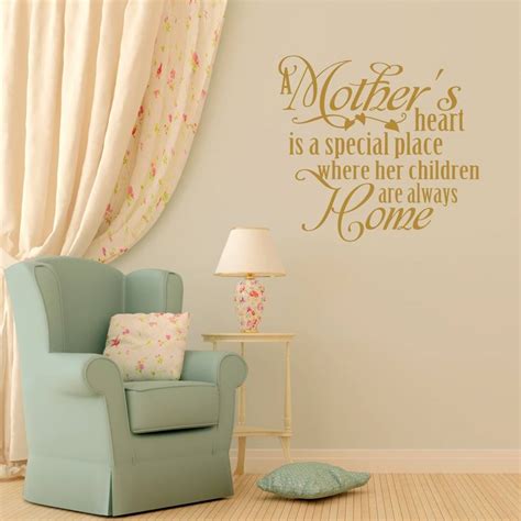 Mothers Heart Quote Wall Sticker By Mirrorin
